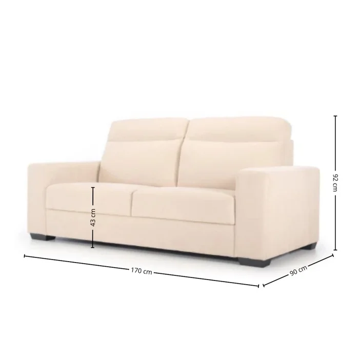 Sofá Polo - Tela Aquaclean Sustentable - 2 cuerpos - A fabricar en Patrón - Sillones y sofás, Uruguay | Nyr, vista 4