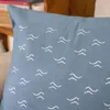 Funda de Almohadón Navy Olas - Textiles, Uruguay | Arredo, vista 2 de 3