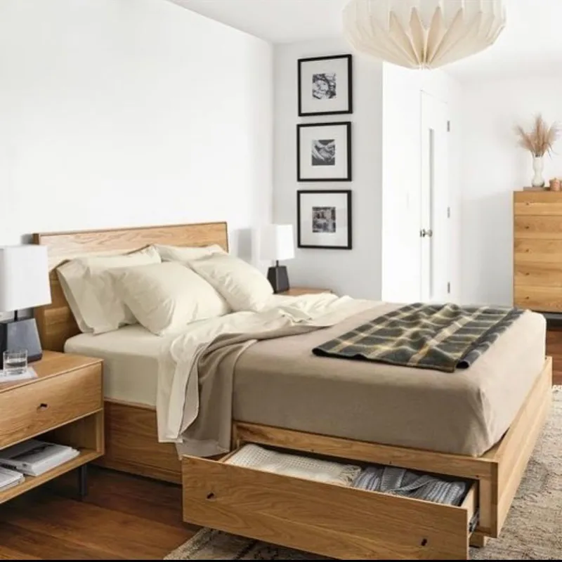 Cama Melania en Madera natural - Dormitorio, Uruguay | Treehouse Deco