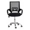 Silla escritorio Negra Mesh base cromada - Escritorios y sillas de escritorio, Uruguay | Que Sal Muebleria, vista 5 de 5