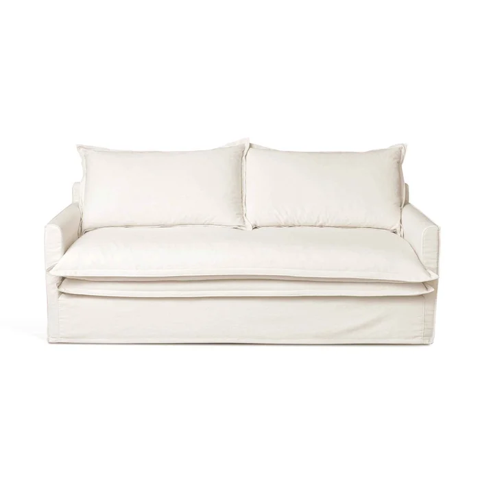 Sofa 3 Cuerpos Tela-premium Blanco Alaska en Blanco - Sillones y sofás, Uruguay | Divino, vista 2