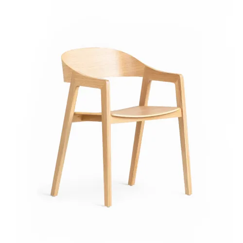 Silla Oslo Brazos - Natural en Madera natural - Sillas, Uruguay | Samic