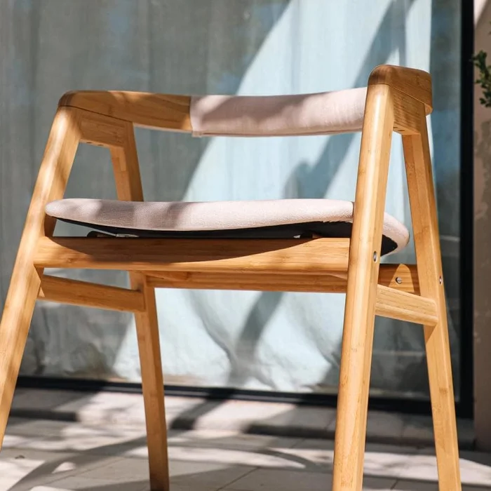 Silla Amalfi en Madera natural - Muebles, Uruguay | Uruguay Bamboo, vista 4