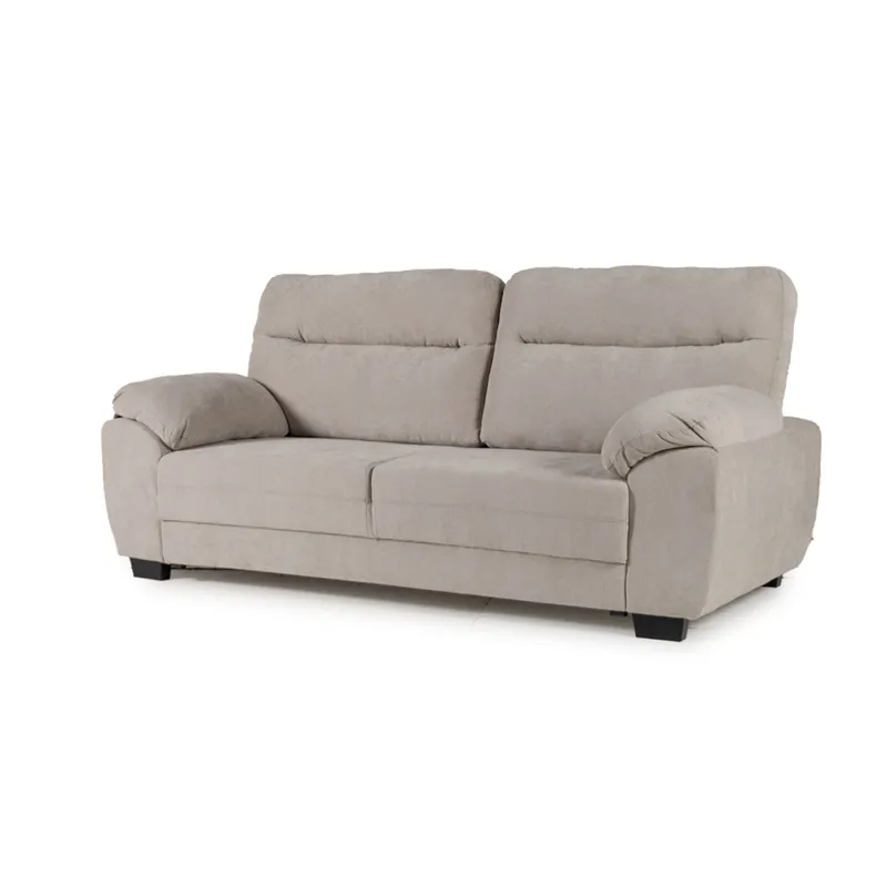 Sofá Serena (Outlet) - Tela Microfibra - 3 cuerpos - Berlin 05 (Ceniza) en Gris - Sillones y sofás, Uruguay | NYR