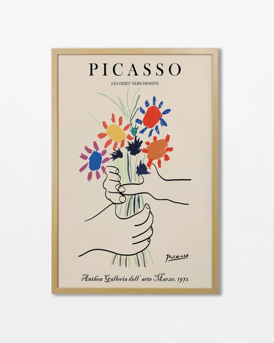 Picasso - El Ramo en Multicolor - Láminas, Uruguay | La Cuadrería