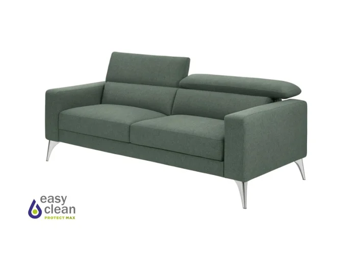 Sofá 3 cps MILO Easy Clean - Verde en Verde - Sillones y sofás, Uruguay | Finkel, vista 2