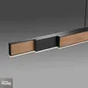 Colgante led lineal motorizado con varias funciones, negro y simil madera en Multicolor - Lámparas colgantes, Uruguay | Iluminica, vista 5 de 5