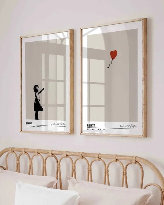 Banksy - Girl with ballon - Láminas, Uruguay | La Cuadrería, vista 2