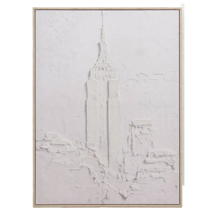 Cuadro City I, 60x80, Blanco Papel Tk25gg508a en Blanco - Decoración de pared, Uruguay | Divino