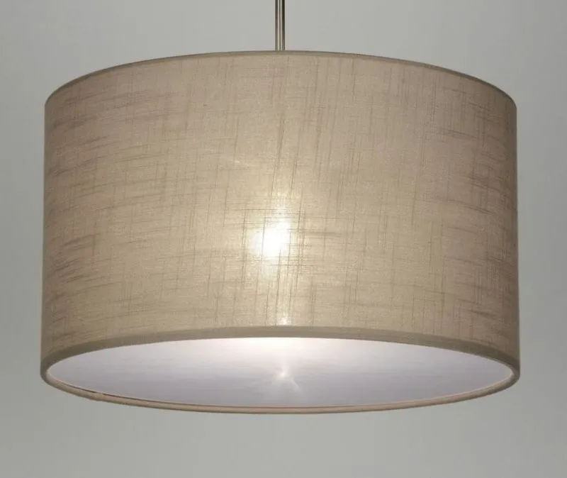 Colgante Simple Lino en Beige - Lámparas colgantes, Uruguay | La Perla
