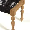 BANCO ULISES MADERA/CUERDA 140X40X45H 122107 - Butacas, banquetas y puffs, Uruguay | Vinibel, vista 2 de 2