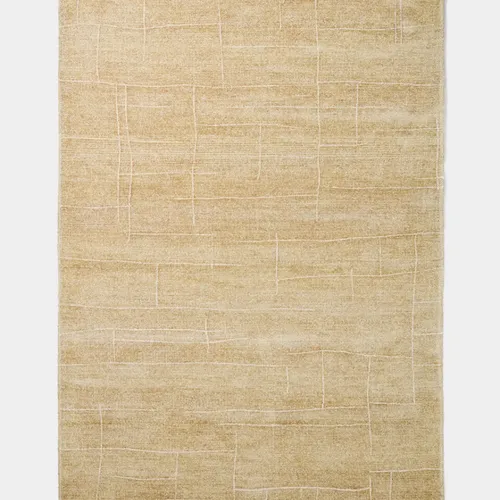 Alfombra Eloda de lana y viscosa mostaza - 200 x 300 cm en Amarillo - Alfombras, Uruguay | Kavehome