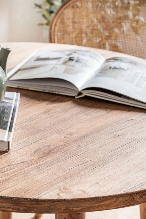 MESA COMEDOR NORDICA - OLMO NATURAL - 0.90 MTS en Madera natural - Mesas de comedor, Uruguay | La Iberica, vista 4