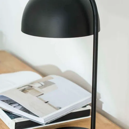 LAMPARA DE MESA CAPELINA - BLACK en Negro - Lámparas de mesa, Uruguay | La Iberica