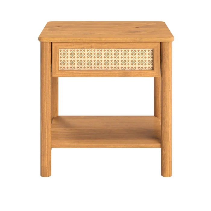 Mesa de luz Semira Ratan - Madera Maciza en Madera natural - Mesas de luz, Uruguay | Balton, vista 6