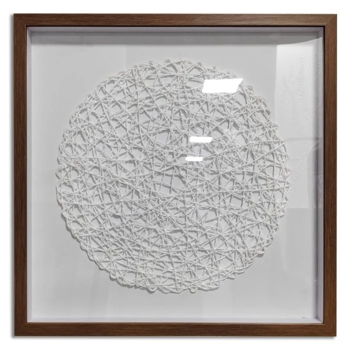 CUADRO CANVAS 50x50cm MANDALA BLANCO en Blanco - Decoración de pared, Uruguay | Decohogar, vista 2