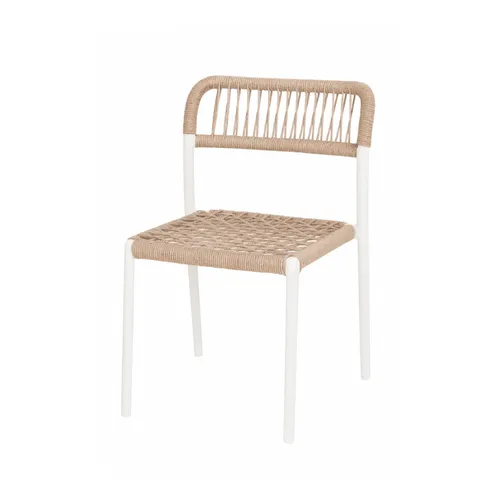 SILLA CUERDA PP NATURAL Y BCO en Multicolor - Muebles para el exterior, Uruguay | Masinfinito Casa