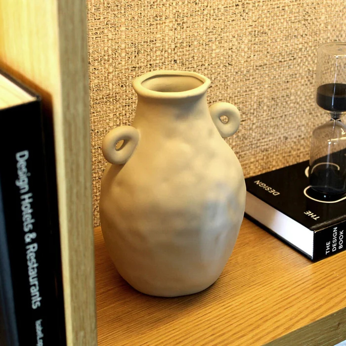 Jarrón de cerámica Céfiro en Blanco - Decoración, Uruguay | Buho Store