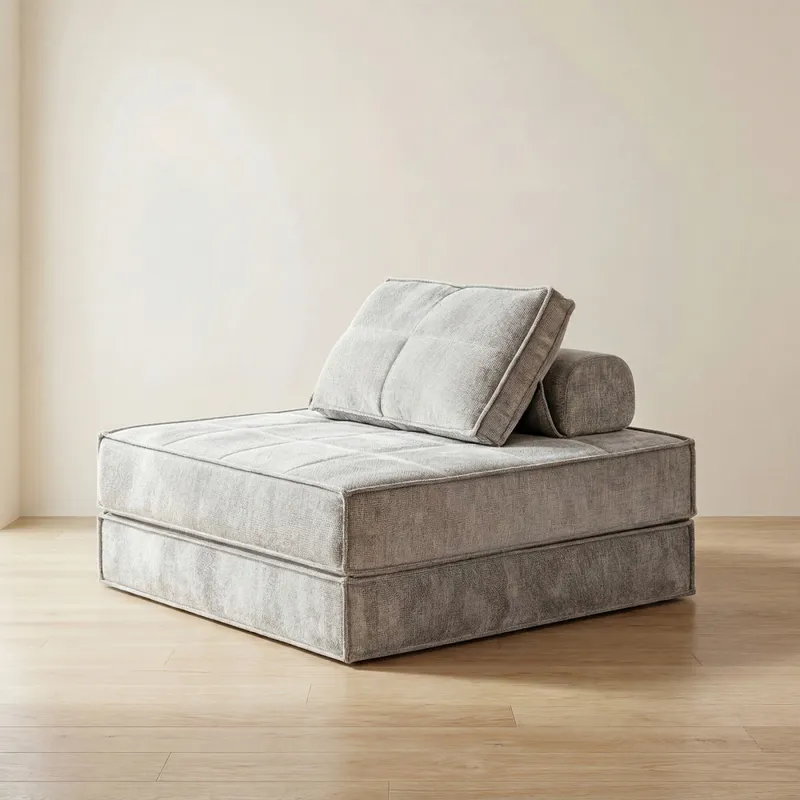 Sofá Cama 1 Cuerpo Espuma Natural-beige Bruma Beige en Beige - Sillones y sofás, Uruguay | Divino