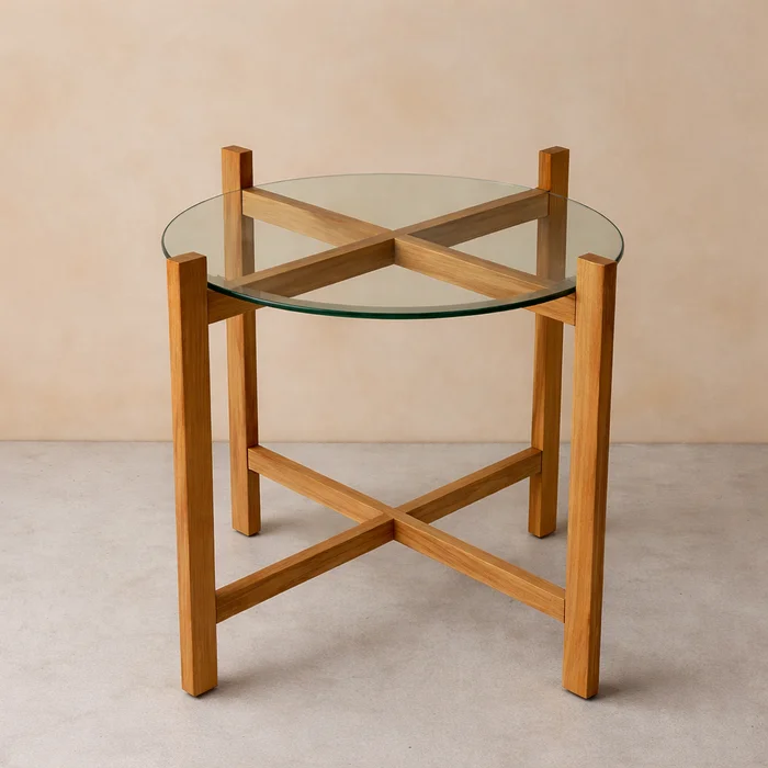 Mesa lateral "BISCUIT" en Madera natural - Muebles, Uruguay | Casa Ernesta, vista 2