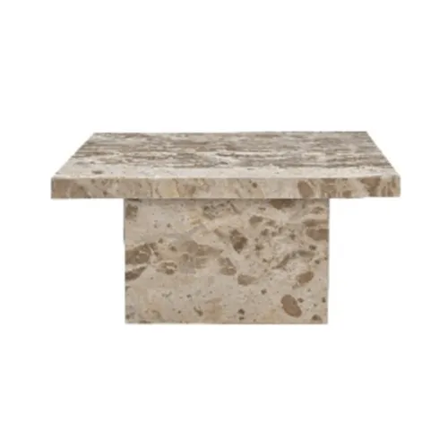 MESA LIVING VERONA CUADRADA MARMOL LADY GREY D80XH40 en Gris - Mesas de living, Uruguay | Masinfinito Casa