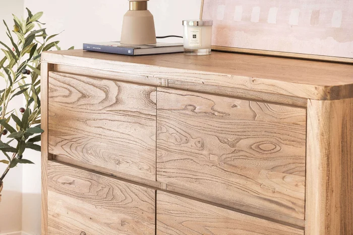COMODA LUNA - OLMO MACIZO en Madera natural - Cómodas, Uruguay | La Iberica, vista 10