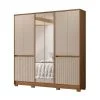 Ropero Placard Dormitorio 10 Puertas 4 Cajones Con Espejo en Multicolor - Sillones y sofás, Uruguay | Soy Hogar, vista 3
