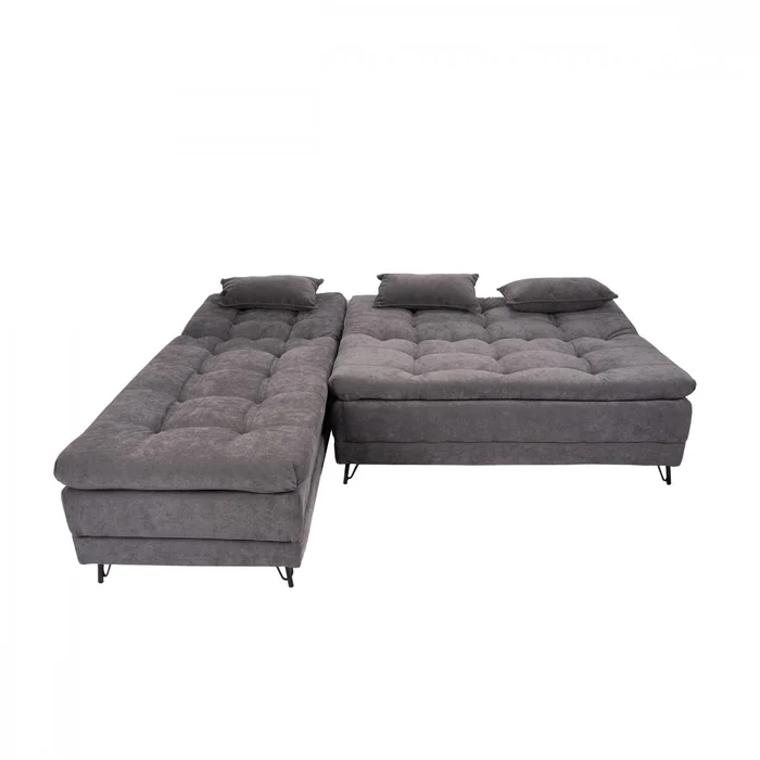 Sillón Cama con Chaise Izquierdo y derecho - Nice - Chumbo Steel en Gris - Sillones y sofás, Uruguay | Rústico Hogar, vista 4