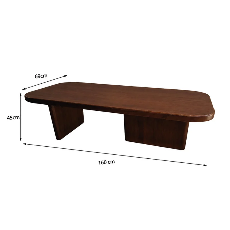 Mesa de centro Noah - Nogal en Marrón - Mesas de living, Uruguay | Walnut, vista 5