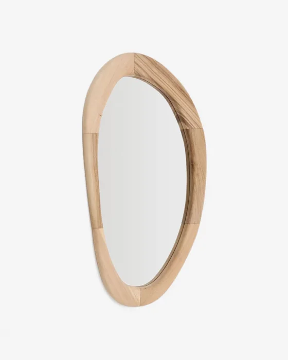Espejo Selem de madera de mungur con acabado natural 60 x 107 cm en Madera natural - Espejos, Uruguay | Kavehome