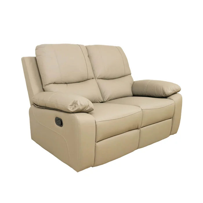 Recliner Manual 2 Cuerpos Cuero-y-simil-cuero Marron Lina Taupe en Beige - Sillones y sofás, Uruguay | Divino, vista 2