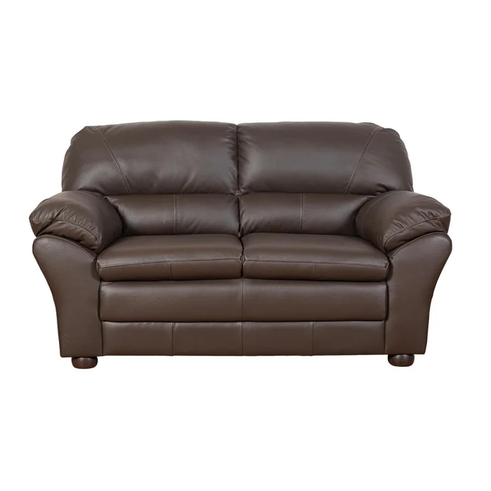 Sillón 2 Cuerpos Cuero Marron Florencia Choc. en Marrón - Sillones y sofás, Uruguay | Divino, vista 3