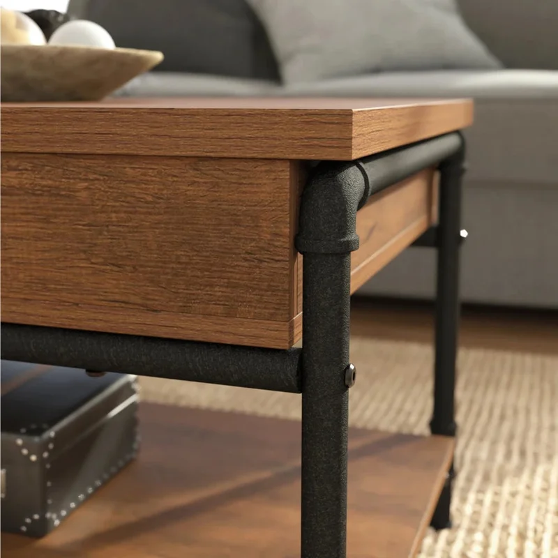 Mesa Ratona Articulada - Sauder - Linea Iron City en Madera natural - Mesas de living, Uruguay | Ecowood, vista 4