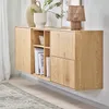 Librería GEDSER 4 compartimientos color roble en Madera natural - Bibliotecas, Uruguay | JYSK, vista 2 de 2