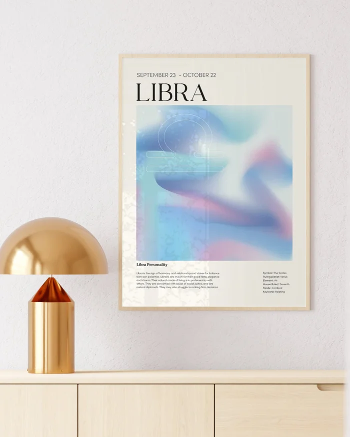 Signo Libra en Multicolor - Láminas, Uruguay | La Cuadrería, vista 2