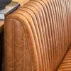 SILLON DE COMEDOR FERRARO - CUERO ITALIANO CARAMELO - 2.13 MTS en Marrón - Sillones y sofás, Uruguay | La Iberica, vista 4 de 8