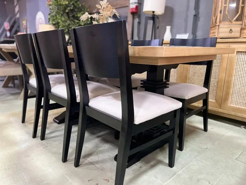 Mesa De Comedor Ozark Home Verona 6 Sillas 180 Cm A Eleccion en Madera natural - Mesas de comedor, Uruguay | Ozark Home, vista 7