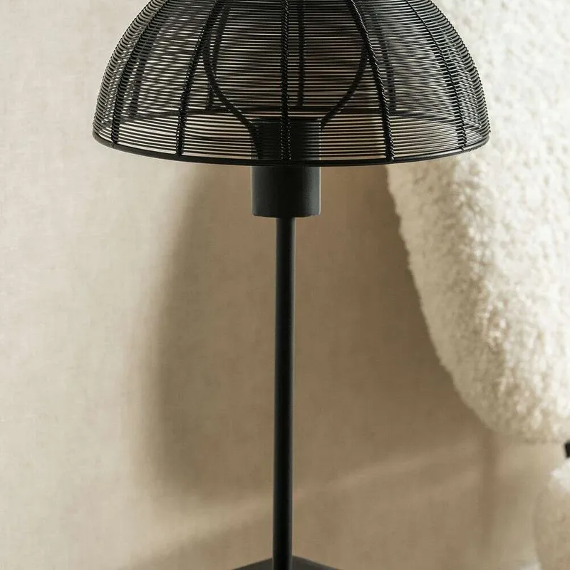 LAMPARA HONGUITO MESH NEGRA - ALTA en Negro - Lámparas de mesa, Uruguay | La Iberica