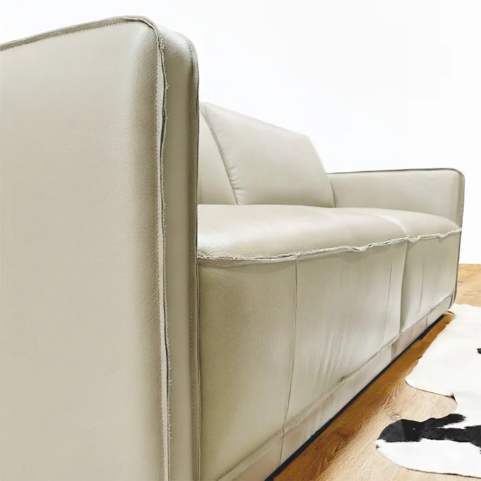 Sillón Positano - 3 Cuerpos 100% Cuero - Arena en Beige - Sillones y sofás, Uruguay | Rústico Hogar, vista 4