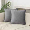 ALMOHADON VELVET 40x40CM GRIS en Gris - Textiles, Uruguay | Decohogar, vista 3 de 3