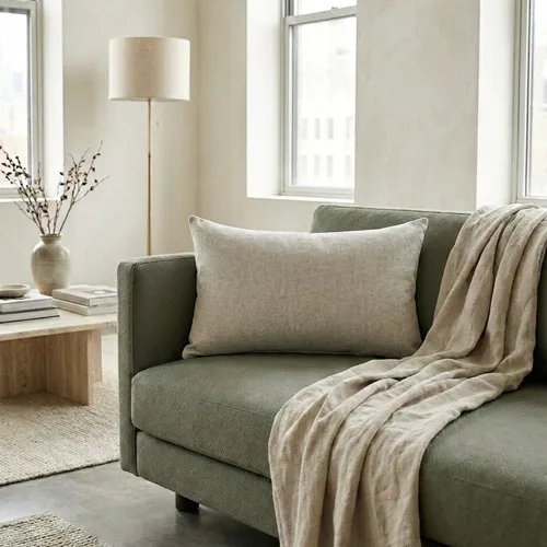 Almohadón Tela Tapicería Premium Gris Rectangular en Gris - Textiles, Uruguay | Indrana