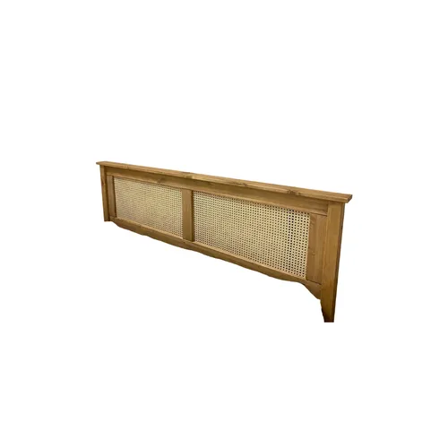Respaldo de Madera de Pino y Rattán Natural - Linea Yakarta - Respaldos de cama, Uruguay | Berna home