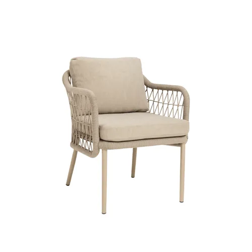 SILLA ELENA EXTERIOR CON ALMOHADONES en Beige - Sillas, Uruguay | Masinfinito Casa
