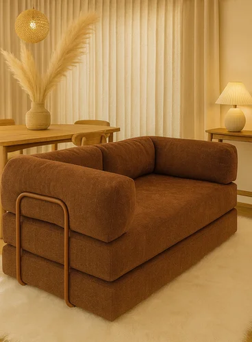 Sofá Teddy - Hydroproof (Tonos tierra) en Marrón - Sillones y sofás, Uruguay | Bloop Home, vista 2