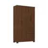 Ropero Max 4 Puertas 2 Cajones - Línea Glam - Nogal en Marrón - Roperos y placares, Uruguay | Ecowood, vista 1 de 4