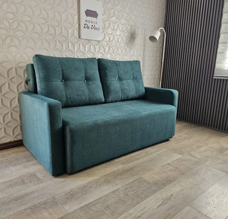 Sofá cama 2 plazas DA VINCI - Muebles Da Vinci en Verde - Sillones y sofás, Uruguay | Muebles Da Vinci