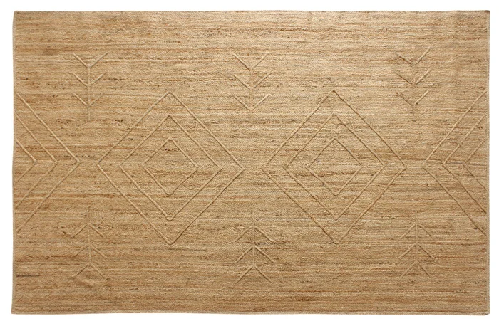 ALFOMBRA TRIBAL YUTE NATURAL en NATURAL TAMAÑO: 250X350 - Alfombras, Uruguay | Más Infinito Casa