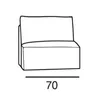 SOFA ARLES MODULO SIMPLE 70X100 BEIGE en Beige - Sillones y sofás, Uruguay | Masinfinito Casa, vista 4 de 4