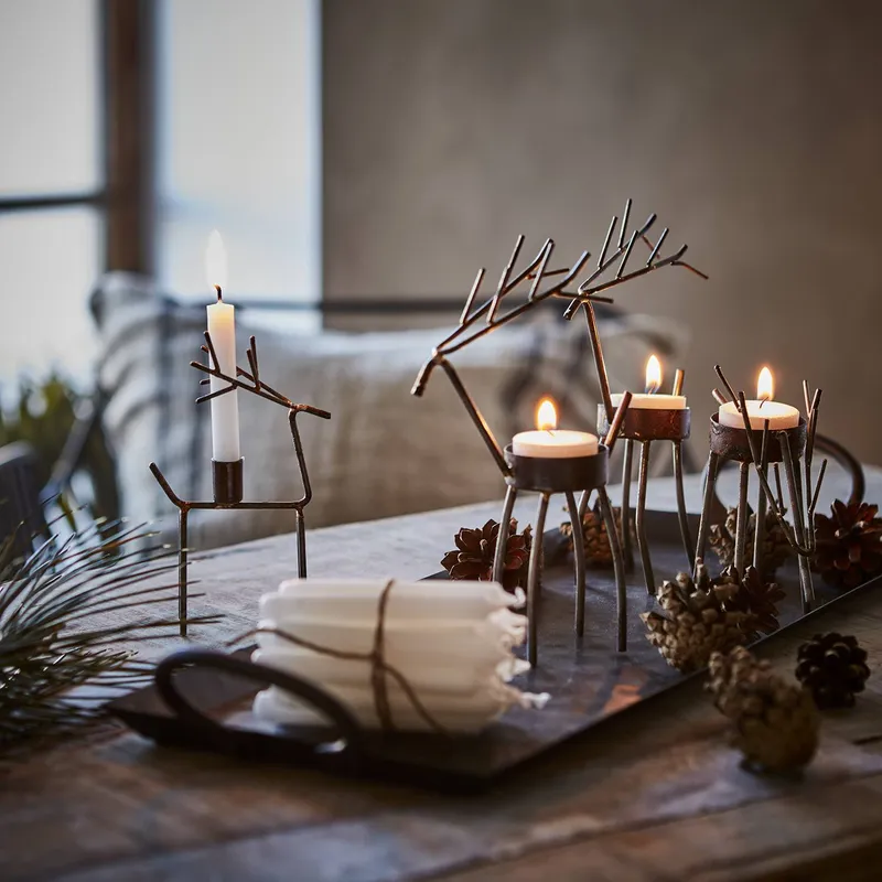 Portavela Deer en Verde - Velas y Portavelas, Uruguay | De Arcos