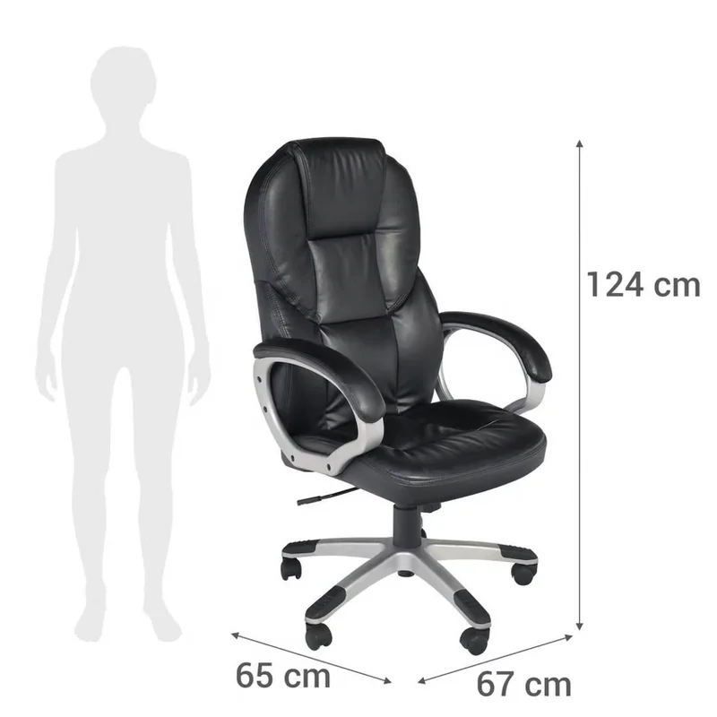 Producto: Sillón Director 117 de AMARELO en Negro - Escritorios y sillas de escritorio, Uruguay | Amarelo, vista 3